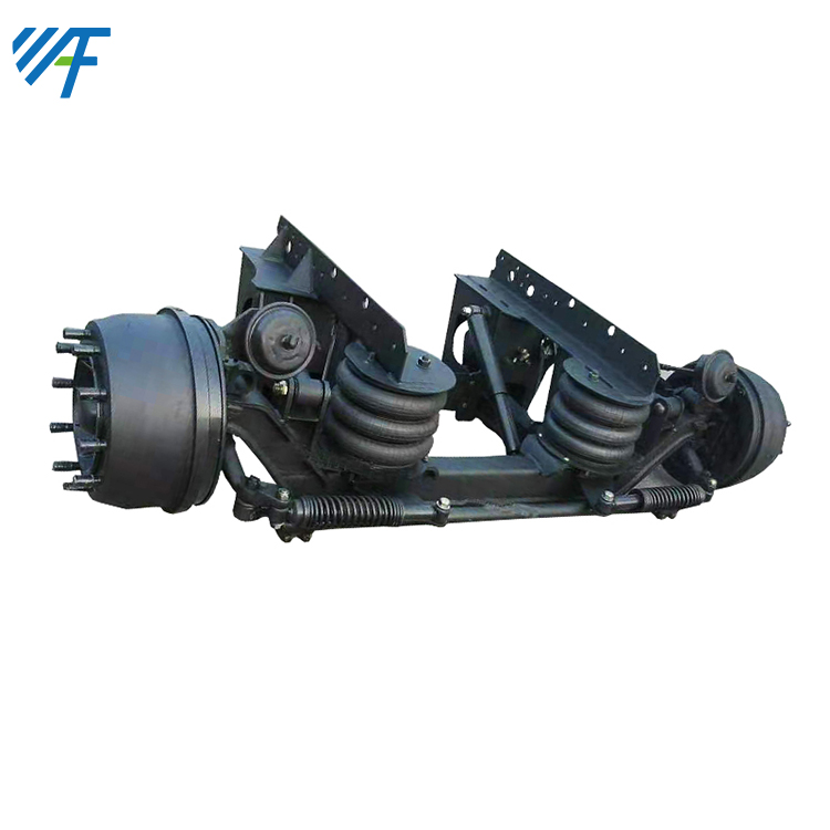 Truck front steering axle with lift